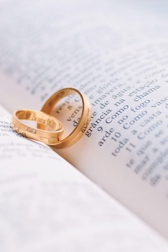 wedding vows book with rings
