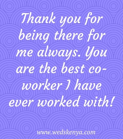 Appreciation Messages for a Colleague