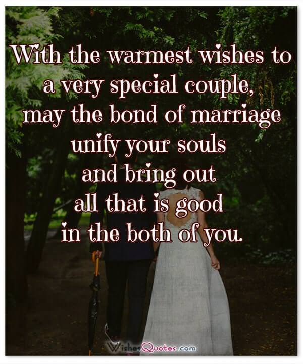 Card with Adorable Wedding Wishes