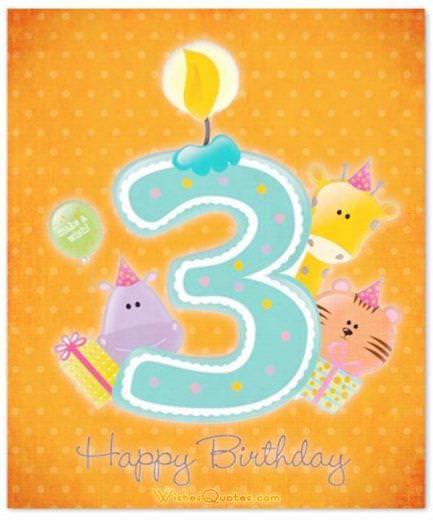 Happy 3rd Birthday card